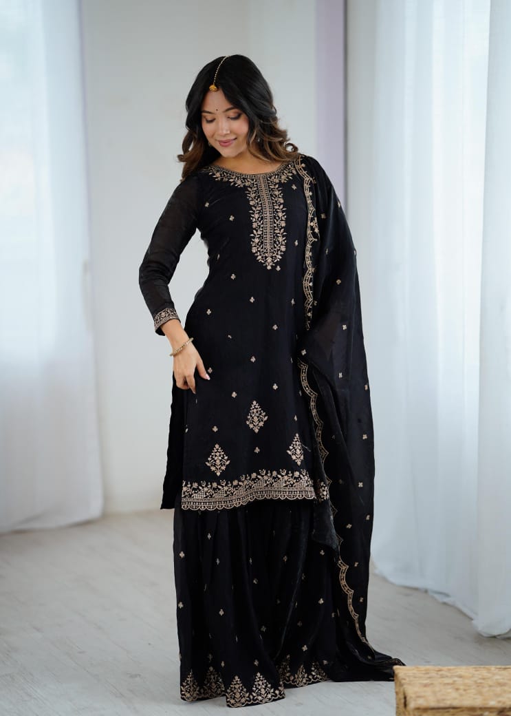 Premium Ready-to-Wear Kediyakurta, Sharara & Dupatta Set ✨