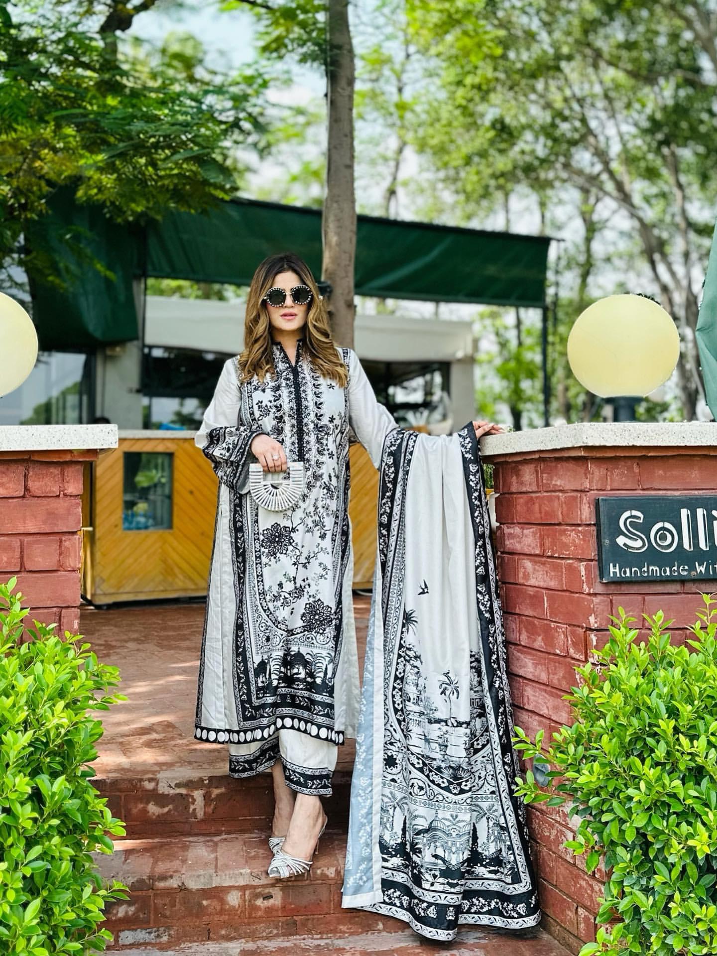 Elegant Designer Party Wear 3-Piece Printed Co-Ord Set in Premium Pur Malai Satin