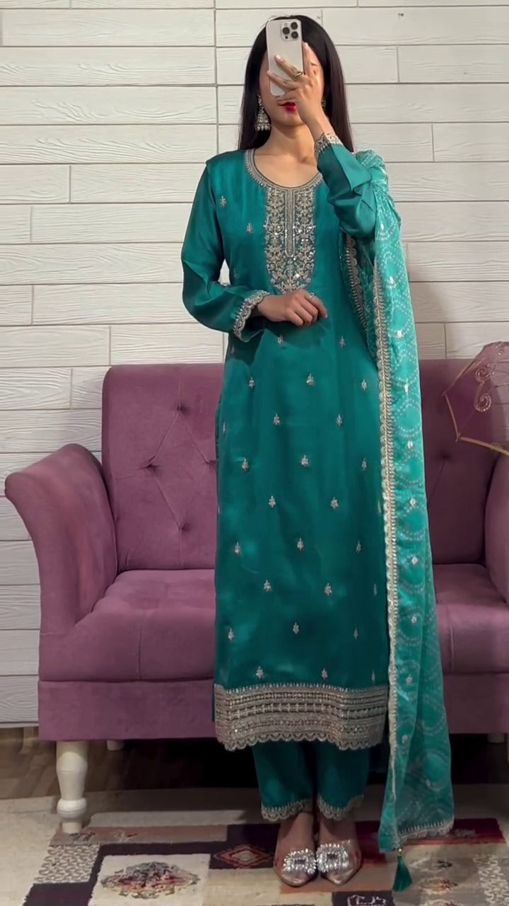 NEW LAUNCH | DESIGNER SEQUENCE EMBROIDERED SUIT SET