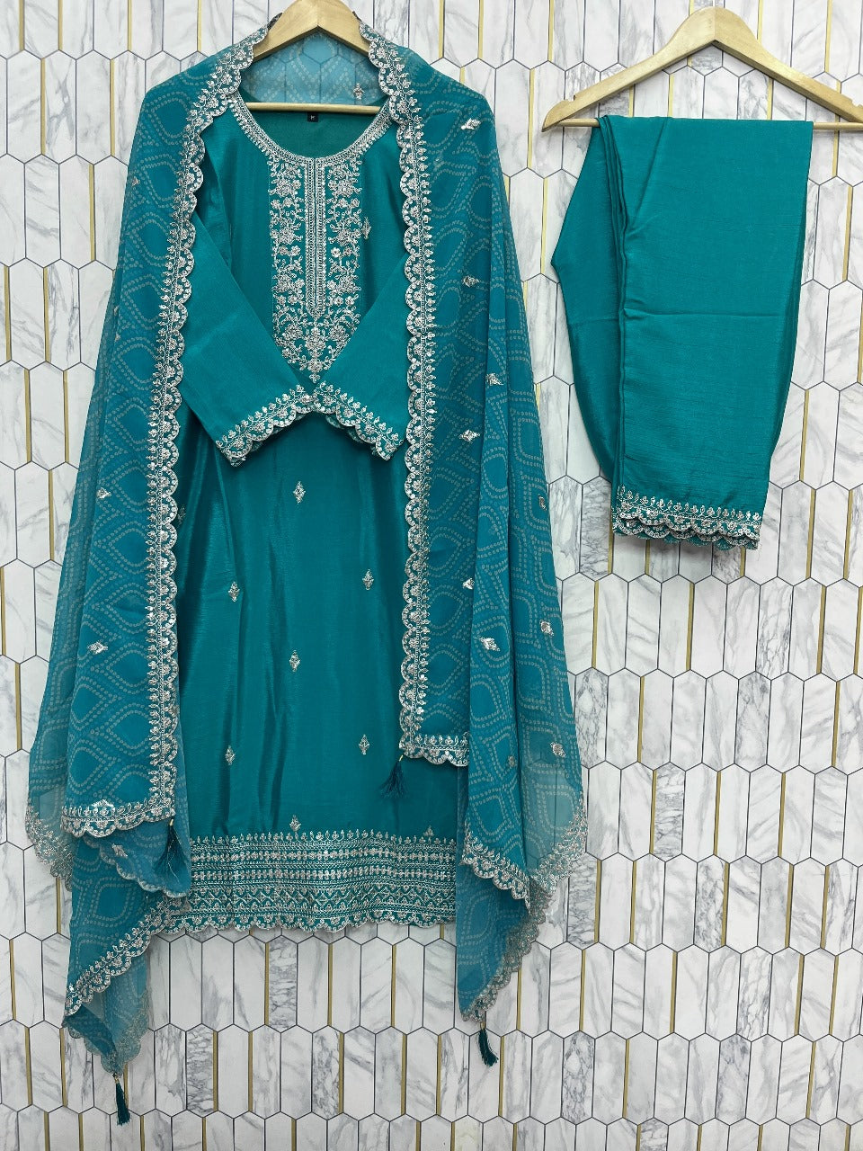 NEW LAUNCH | DESIGNER SEQUENCE EMBROIDERED SUIT SET