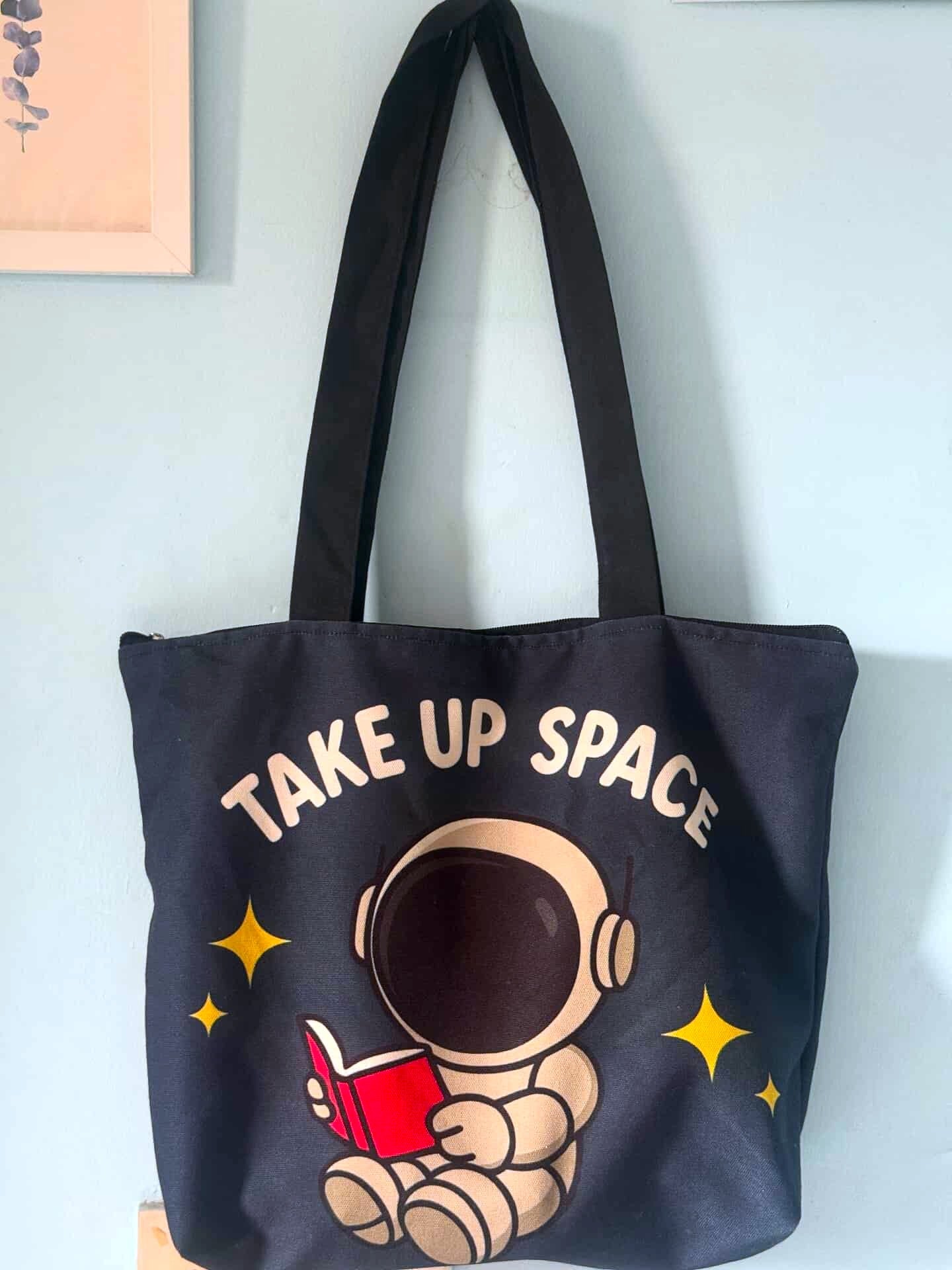 Take Up Space Tote Bag