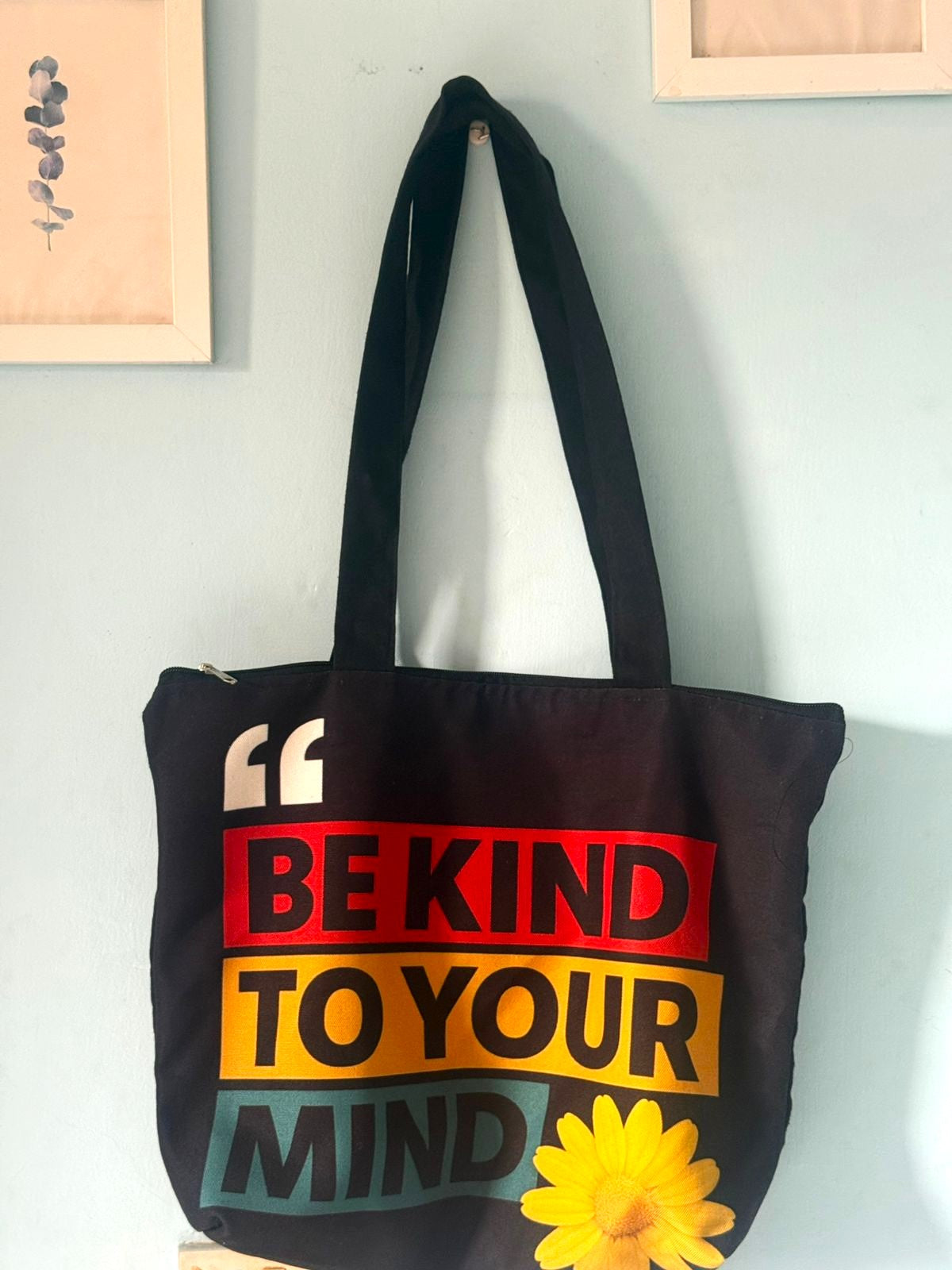 Mindful Daisy Tote Bag