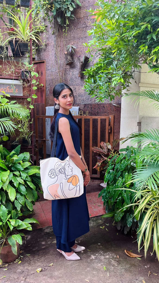 Minimalist Figure Tote Bag