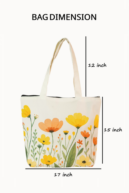 Floral Bliss Tote Bag