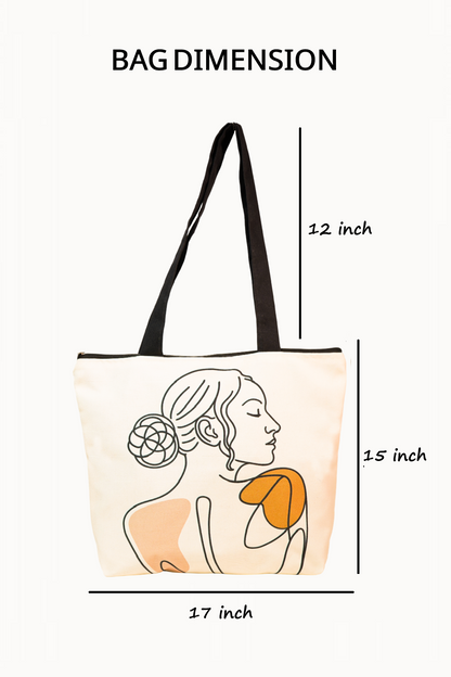 Minimalist Figure Tote Bag