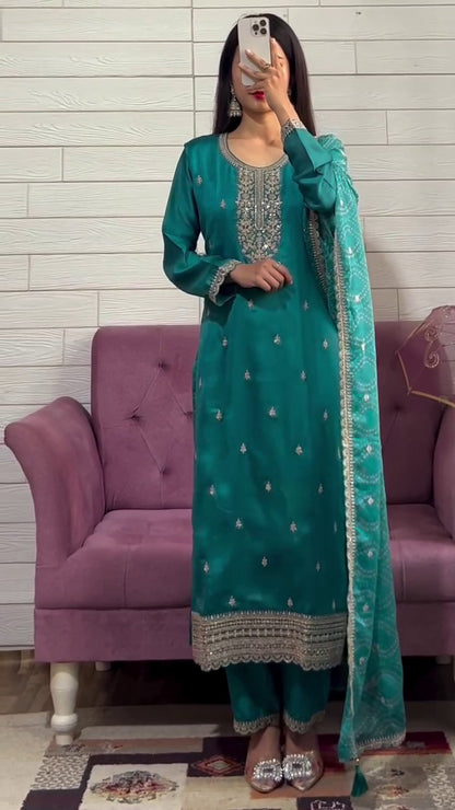 NEW LAUNCH | DESIGNER SEQUENCE EMBROIDERED SUIT SET