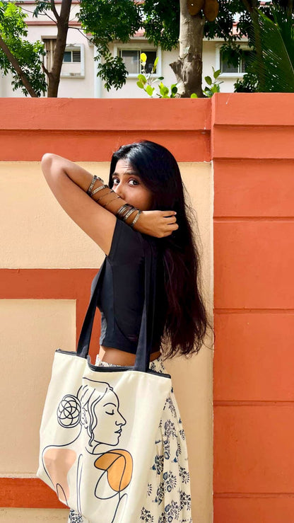 Minimalist Figure Tote Bag