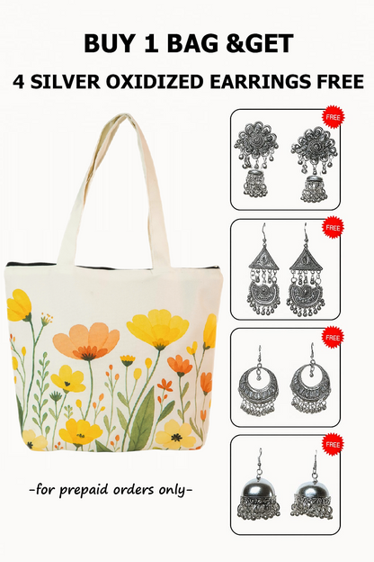 Floral Bliss Tote Bag