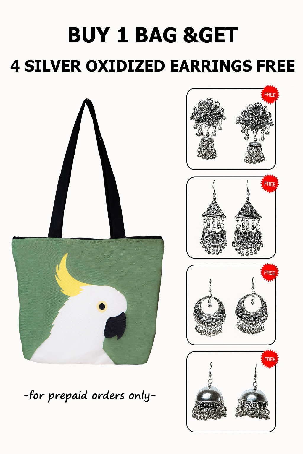 Cockatoo Charm Tote Bag