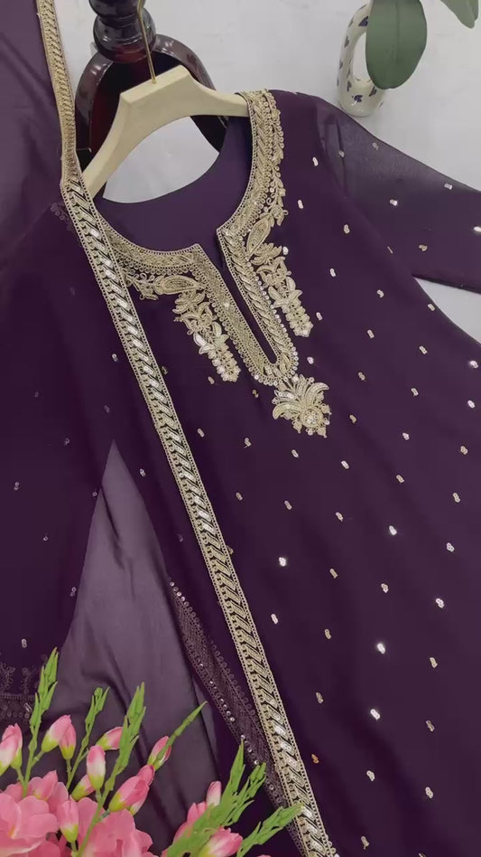 Elegant Ethnic Plazo Set