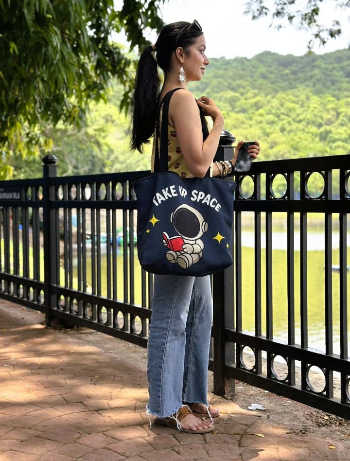 Take Up Space Tote Bag